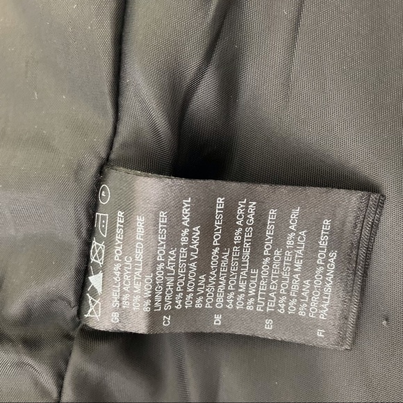 H&M Womens Open Front Brocade Jacket Blazer - Picture 8 of 8